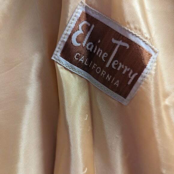 Elaine Terry Vintage Yellow Mini Dress | 1960s | Size S - Picture 9 of 9